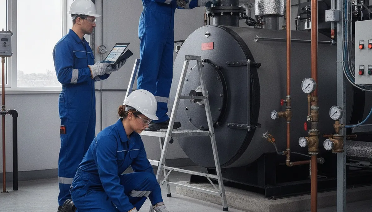 Buffalo, NY plumber repairing a boiler for reliable home heat service