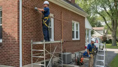 Buffalo, NY plumber repairing a residential pipe for local plumbing service needs