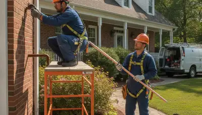Buffalo, NY plumber repairing a sink for plumbing service on plumberbuffalony-new.com