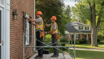 Buffalo, NY plumber repairing a residential pipe leak for plumbing service