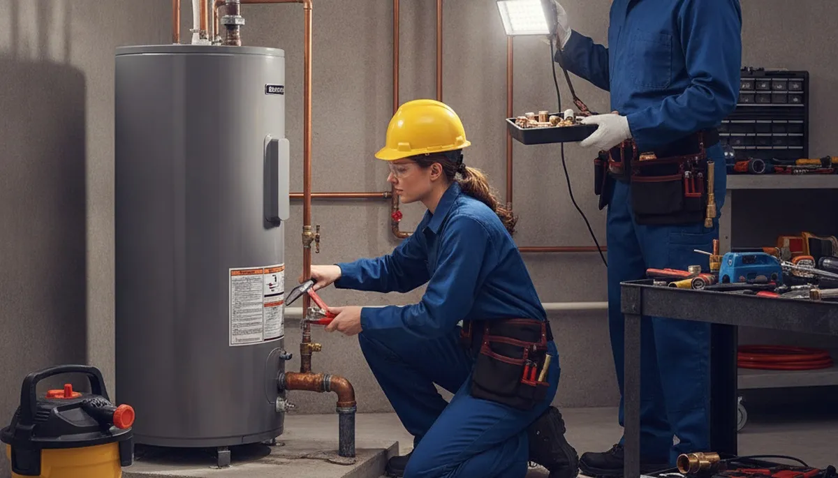 Plumber repairing pipes for Buffalo, NY homes to prevent leaks and freeze-thaw damage