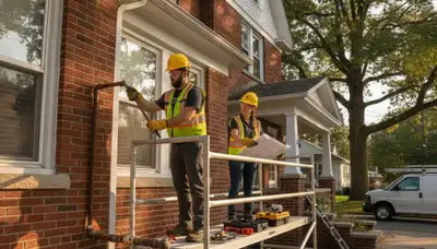 Plumber repairing a pipe in Buffalo, NY, for plumbing repair services