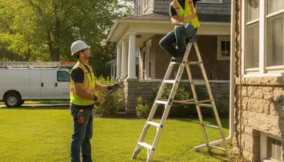 Plumber repairing a pipe in Buffalo, NY for residential plumbing service