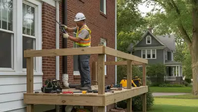 Buffalo, NY plumber repairing residential plumbing for plumbing-repair services