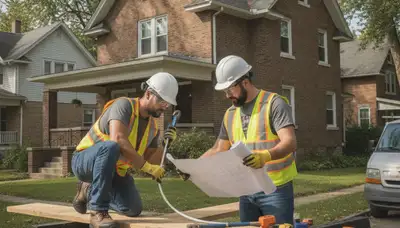Buffalo, NY plumber repairing a pipe for plumbing service by plumberbuffalony-new.com