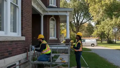 Buffalo, NY plumber repairing a residential plumbing issue for local home service customers
