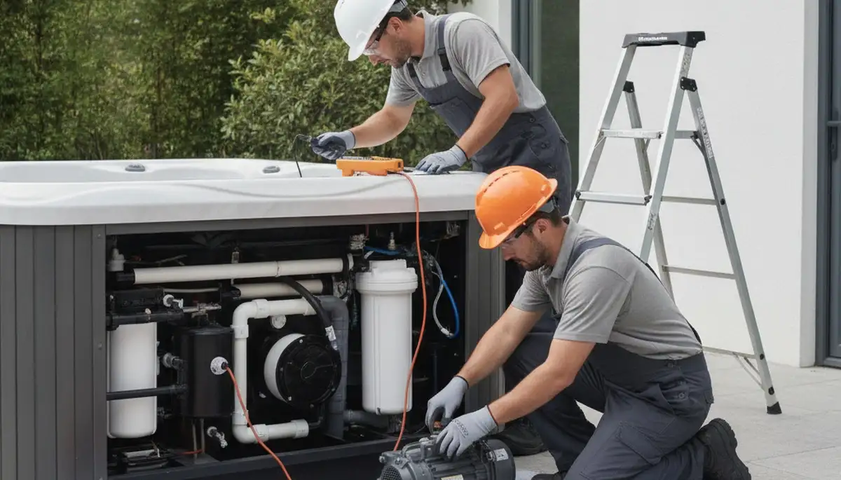 Spa repair service in Buffalo, NY for home spa jets, heater, and plumbing issues