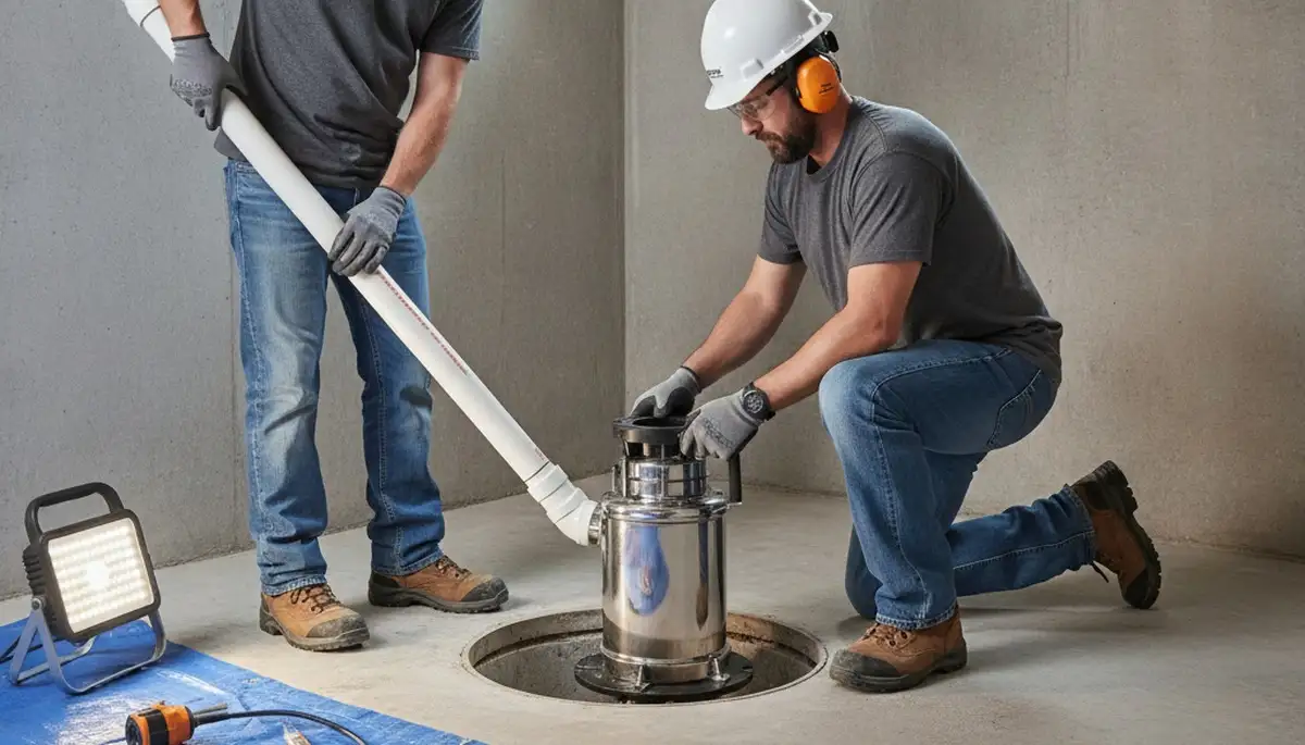 Sump pump installation for Buffalo, NY homes to prevent basement flooding and water damage